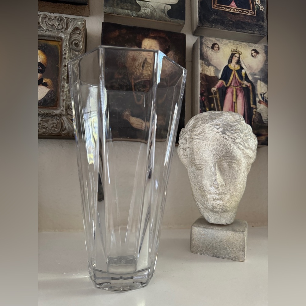 Vintage Tiffany & Co. Hexagon Crystal Vase - Picture 1 of 13